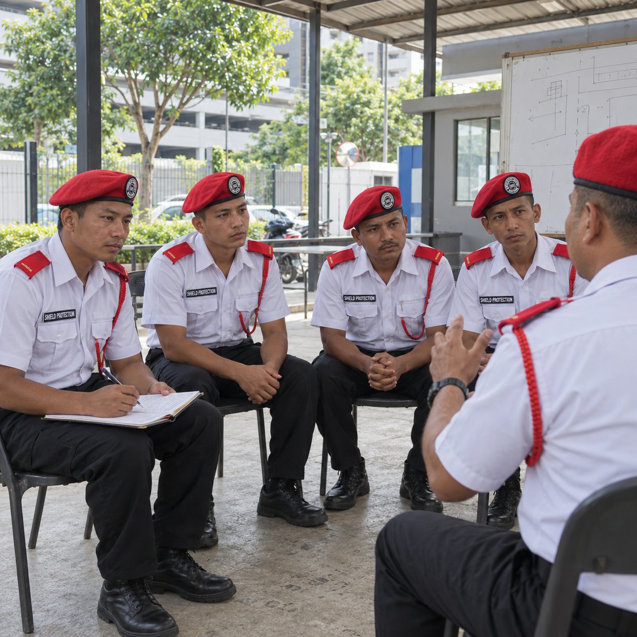 Shield Protection guard training session
